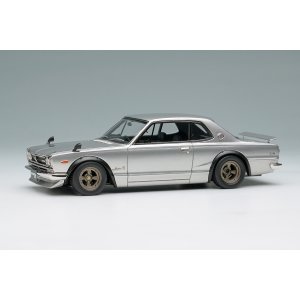 画像: VISION 1/43 Nissan Skyline 2000GT-R (KPGC10) with Spoiler (NISSAN Works Wheel) Silver