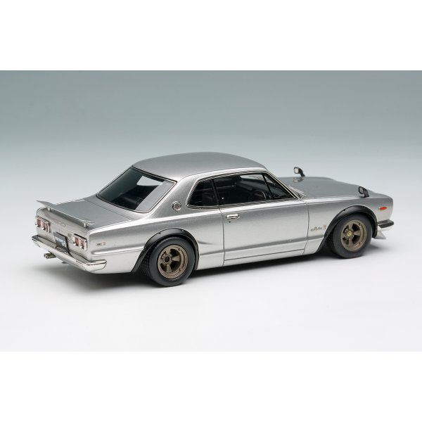 画像4: VISION 1/43 Nissan Skyline 2000GT-R (KPGC10) with Spoiler (NISSAN Works Wheel) Silver (4)