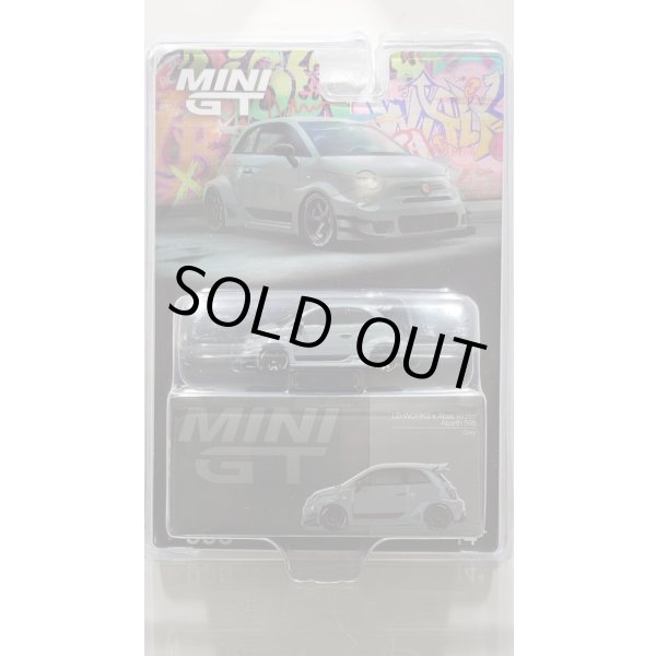 画像1: MINI GT 1/64 Abarth 595 LB-WORKS x Abarth Works Gray (LHD) [Blister Packaging] (1)