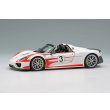 画像1: EIDOLON COLLECTION 1/43 Porsche 918 Spyder Weissach Package 2011 White / Red Salzburg Stripes (1)