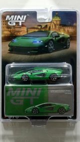 画像: MINI GT 1/64 Lamborghini Countach LPI 800-4 Verde Medium Green (LHD) [Blister Packaging]