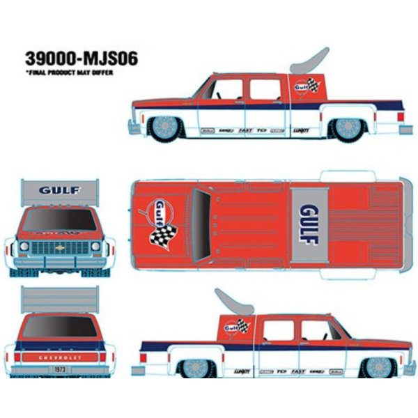 画像6: M2 Machines 1/64 1973 Chevrolet Cheyenne Super 30 "Gulf" (6)
