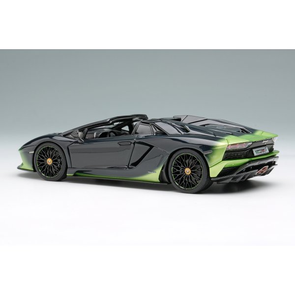 画像3: EIDOLON COLLECTION 1/43 Lamborghini Aventador S Roadster 50th Anniversary Japan 2018 Verde Ithaca / Black Gradient Limited 100 pcs. (3)