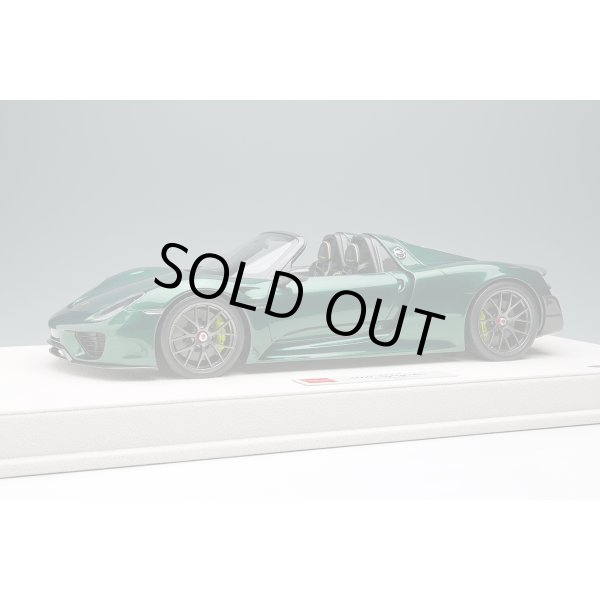 画像1: EIDOLON 1/18 Porsche 918 Spyder Weissach Package 2011 Racing Green Metallic Linited 80 pcs. (1)