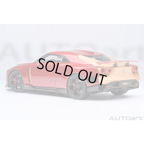 画像2: AUTOart 1/18 Nissan GT-R50 by Italdesign Metallic Red/Gold (2)
