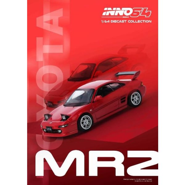 INNO Models 1/64 Toyota MR2 (SW20) Red - AXELLWORKS HOBBYTOWN