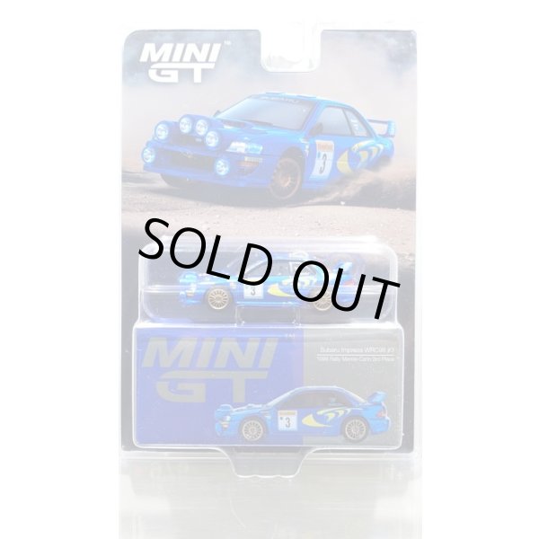 画像1: MINI GT 1/64 Subaru Impreza WRC98 1998 Monte Carlo Rally 3rd Place Winner #3 (LHD) [Blister Packaging] (1)