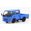 画像1: MODEL1 1/64 Isuzu Elf (NHR) Double Cab Light Truck Blue (LHD) (1)