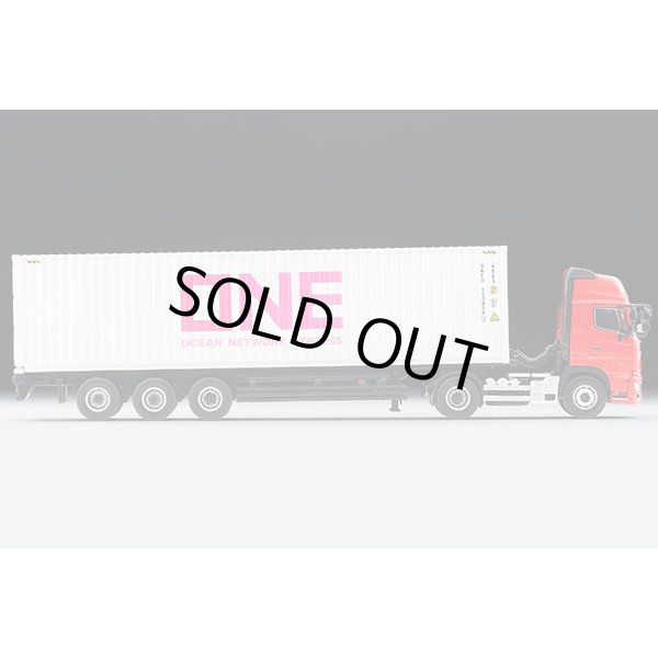 画像4: TOMYTEC 1/64 Limited Vintage NEO Hino Profia 40ft Marine Container Trailer (東邦車輛TC36H1C34) Ocean Network Express Gray Container (4)