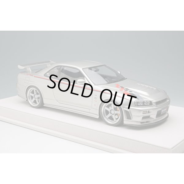 画像5: EIDOLON 1/18 NISSAN SKYLINE GT-R (BNR34 NISMO R-tune Version) 2004 Silver/Nismo Stripe Limited 120 pcs. (5)