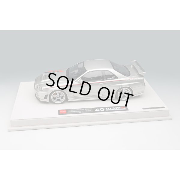 画像13: EIDOLON 1/18 NISSAN SKYLINE GT-R (BNR34 NISMO R-tune Version) 2004 Silver/Nismo Stripe Limited 120 pcs. (13)