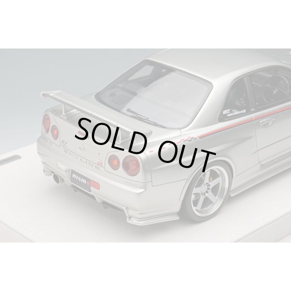 画像7: EIDOLON 1/18 NISSAN SKYLINE GT-R (BNR34 NISMO R-tune Version) 2004 Silver/Nismo Stripe Limited 120 pcs. (7)