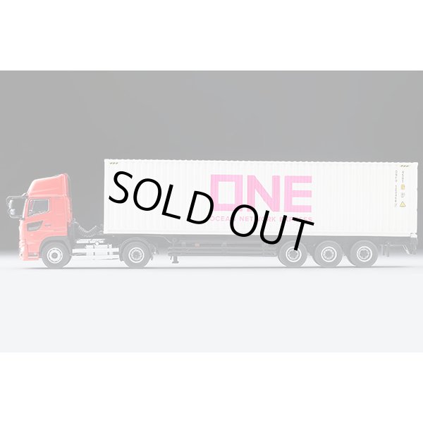 画像3: TOMYTEC 1/64 Limited Vintage NEO Hino Profia 40ft Marine Container Trailer (東邦車輛TC36H1C34) Ocean Network Express Gray Container (3)