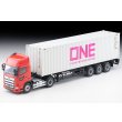 画像1: TOMYTEC 1/64 Limited Vintage NEO Hino Profia 40ft Marine Container Trailer (東邦車輛TC36H1C34) Ocean Network Express Gray Container (1)