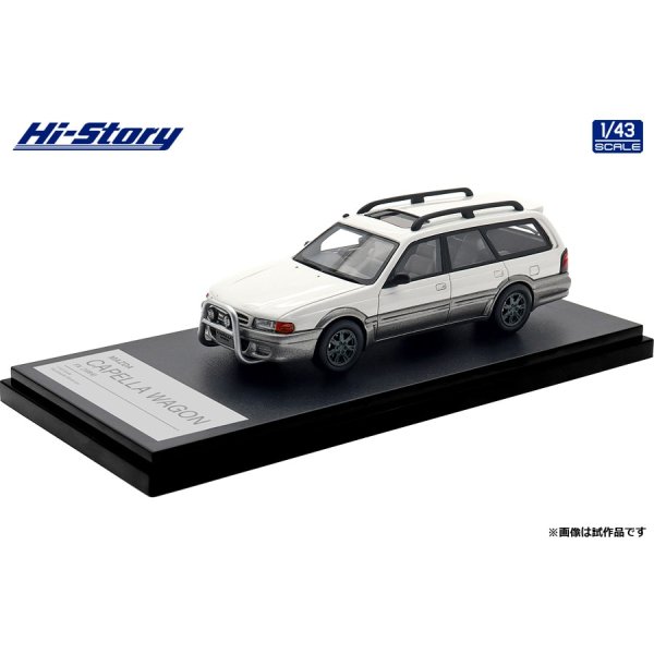 画像2: Hi Story 1/43 Mazda Capella Wagon FX (1994) Chastity White/Silent Silver Metallic (2)