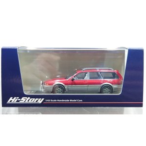 画像: Hi Story 1/43  Mazda Capella Wagon FX (1994) Passion Rose Mica/Silent Silver Metallic