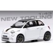 画像1: ixo 1/43 Fiat Abarth 500e 2024 White (1)