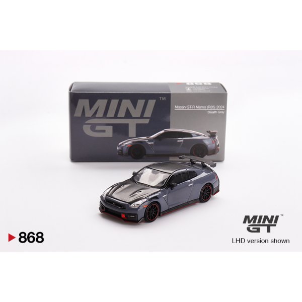 画像1: MINI GT 1/64 Nissan GT-R NISMO 2024 Nismo Stealth Gray (RHD) (1)