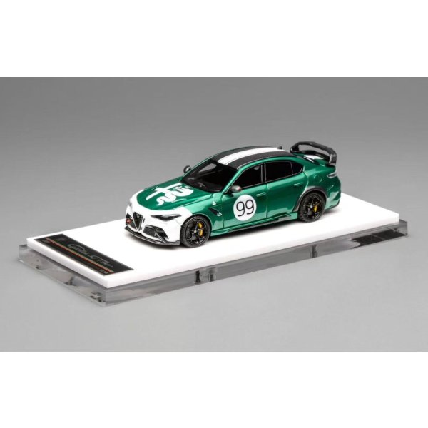 画像1: MOTORHELIX 1/64 Alfa Romeo Giulia GTAm Green Livery Two-Tone (1)