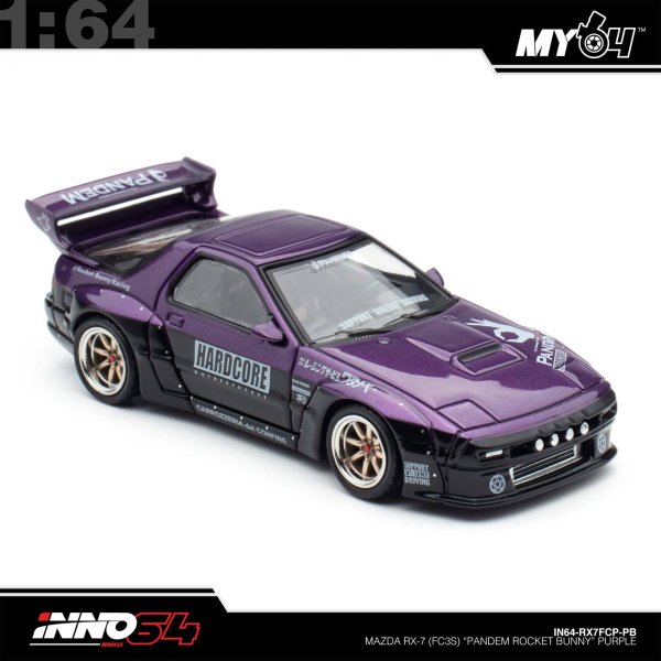 画像4: INNO Models 1/64 Mazda RX7 (FC3S) "Pandem Rocket Bunny" Purple (4)