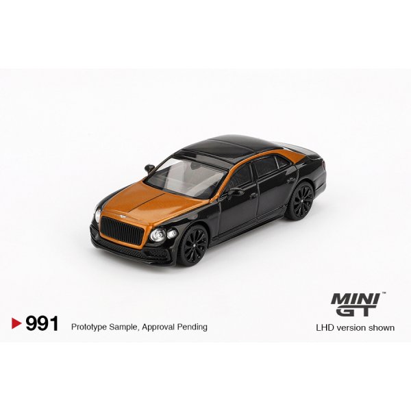 画像2: MINI GT 1/64 Bentley Flying Spur Neptune Orange Flame / Onyx (LHD) (2)