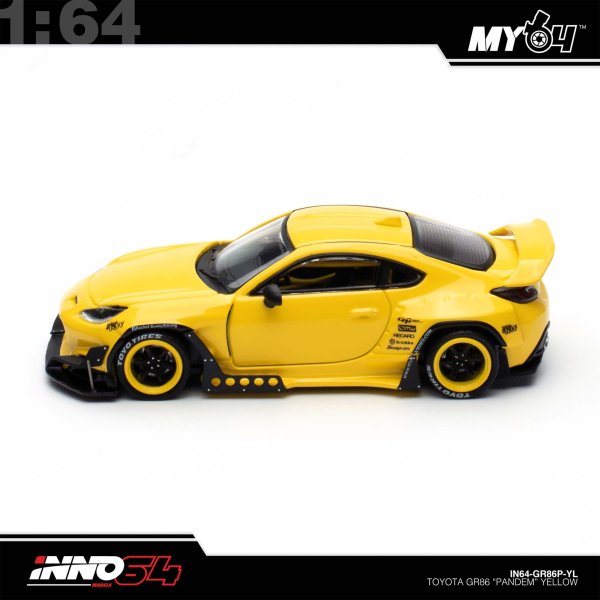 画像7: INNO Models 1/64 Toyota GR86 "Pandem" Yellow (7)