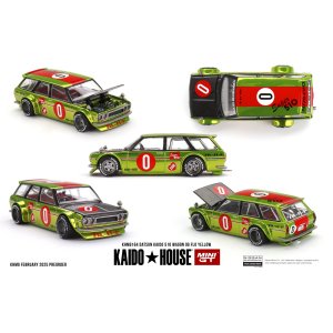 画像: KAIDO HOUSE x TSM MINI GT 1/64 Datsun 510 Wagon OG Flo Yellow (RHD)