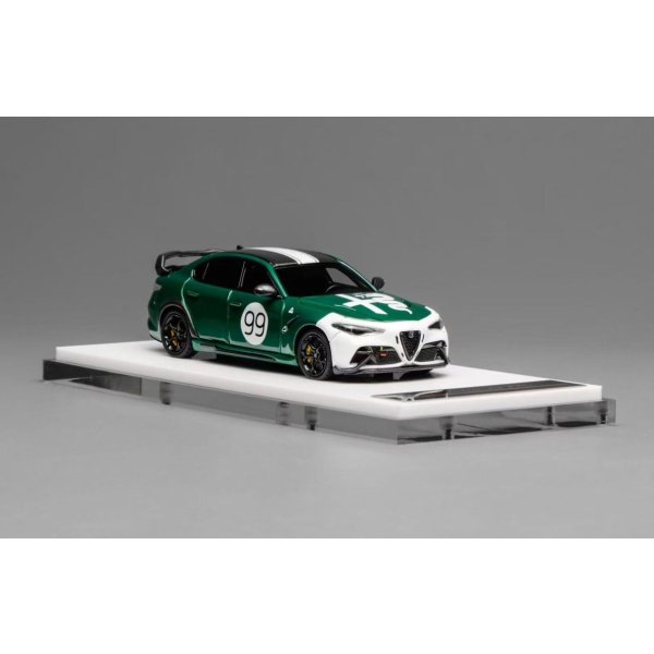 画像2: MOTORHELIX 1/64 Alfa Romeo Giulia GTAm Green Livery Two-Tone (2)