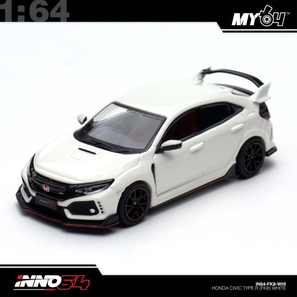 画像2: INNO Models 1/64 Honda Civic Type R (FK8) White (2)