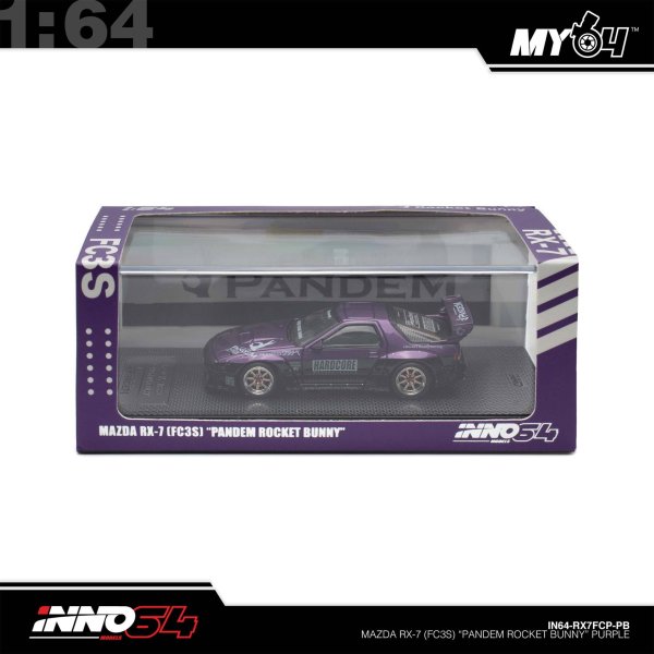 画像9: INNO Models 1/64 Mazda RX7 (FC3S) "Pandem Rocket Bunny" Purple (9)