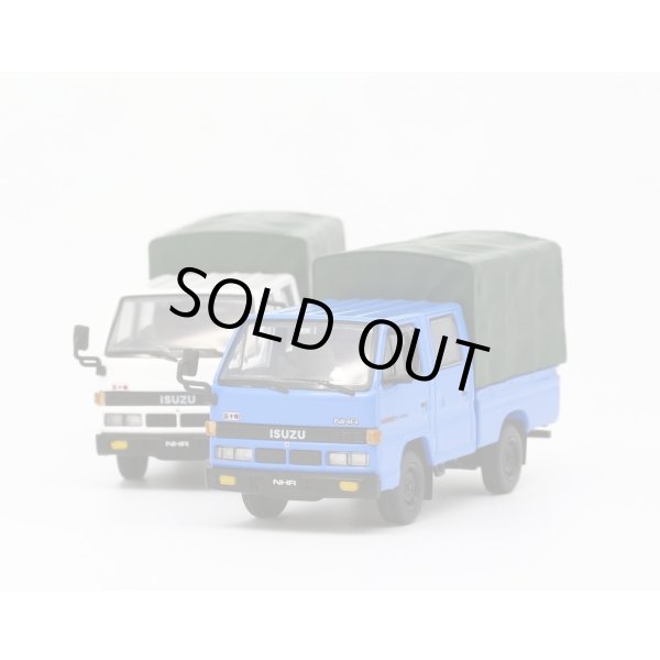 画像4: MODEL1 1/64 Isuzu NHR 1987 Blue LHD w/ Canvas (4)