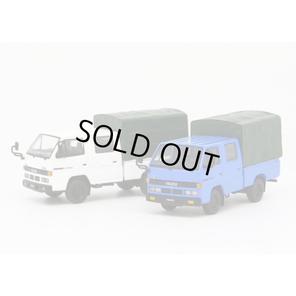 画像3: MODEL1 1/64 Isuzu NHR 1987 Blue LHD w/ Canvas (3)