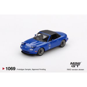 画像: MINI GT 1/64 Mazda Miata MX-5 (NA) Tuned Version Dark Blue (RHD)