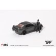 画像3: MINI GT 1/64 Nissan Skyline GT-R (R32) Gunmetal W/ Matsuda Figure Tsugio Matsuda Collection (RHD) (3)