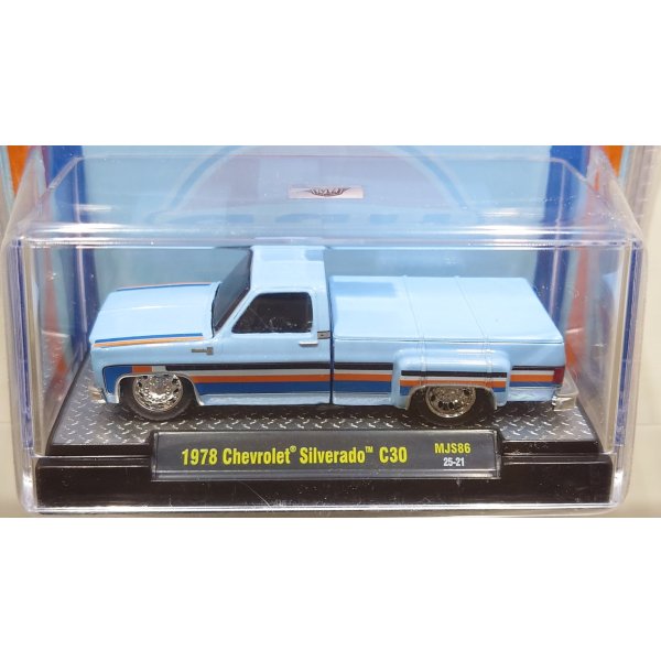 画像2: M2 Machines 1/64 1978 Chevrolet Silverado 30 Custom Gulf Blue (2)
