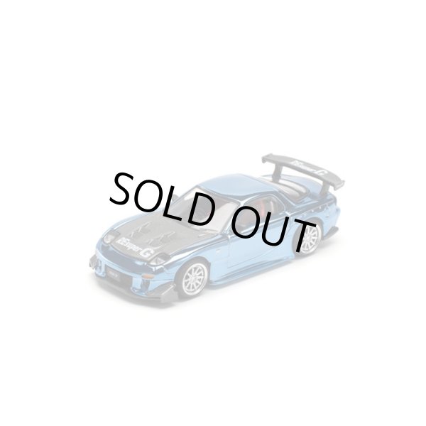 画像3: POP RACE 1/64 Mazda RX7 RE:Amemiya Widebody Blue Chrome (3)