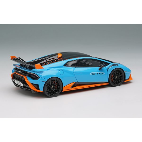 画像4: EIDOLON 1/43 Lamborghini Huracan STO 2021 Blue Laufey / Orange (4)