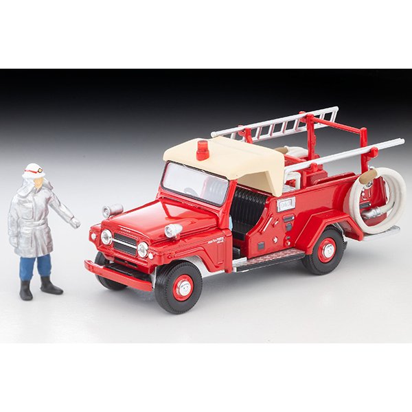 画像1: TOMYTEC 1/64 Limited Vintage Nissan Patrol Fire Engine Pumper (with figure) (1)