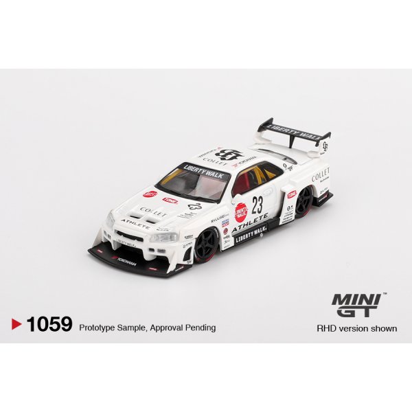 画像1: MINI GT 1/64 Nissan LB-ER34 Super Silhouette ATHLETE/COLLET (RHD) (1)