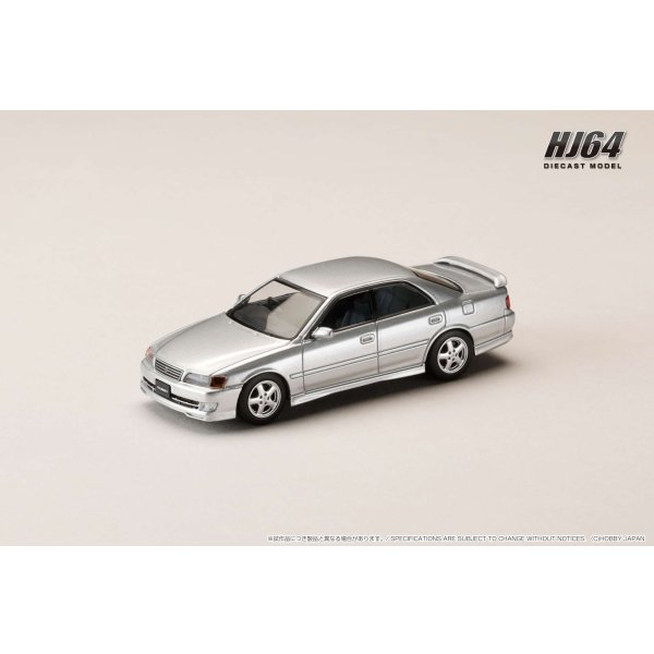 画像2: Hobby Japan 1/64 Toyota Chaser Tourer V (JZX100) Early Version (1996) Silver Metallic (2)
