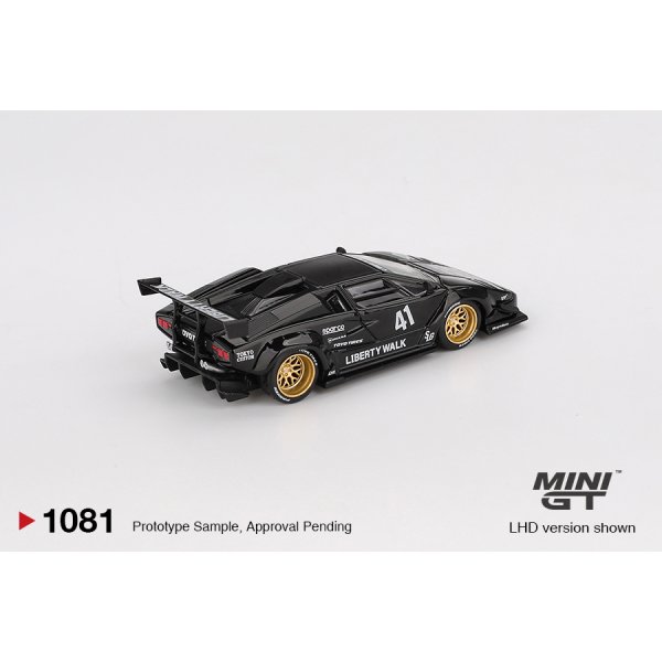 画像3: MINI GT 1/64 Lamborghini Countach LB-WORKS Black (LHD) (3)