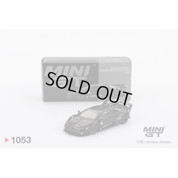 画像1: MINI GT 1/64 Lamborghini LB-Silhouette Works Murcielago GT Evo Black (LHD) (1)