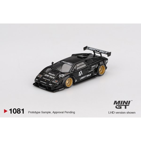 画像2: MINI GT 1/64 Lamborghini Countach LB-WORKS Black (LHD) (2)