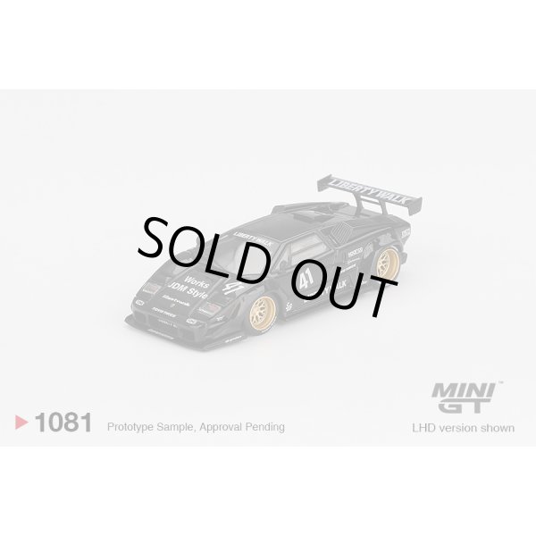 画像2: MINI GT 1/64 Lamborghini Countach LB-WORKS Black (LHD) (2)