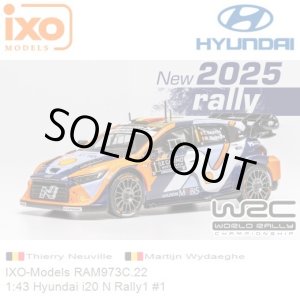 画像: ixo 1/43 Hyundai i20 N Rally 1 2025 Monte Carlo Rally #1 T. Neuville/M. Widag