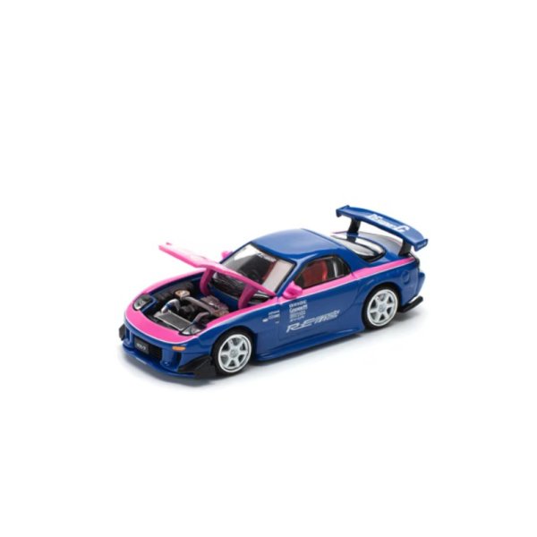 画像8: POP RACE 1/64 Mazda RX-7 RE Amemiya Blue Pink (8)