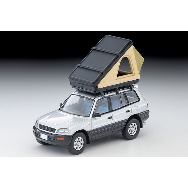画像4: TOMYTEC 1/64 Limited Vintage NEO Toyota RAV4J V (Silver) with Tent and Figure (4)