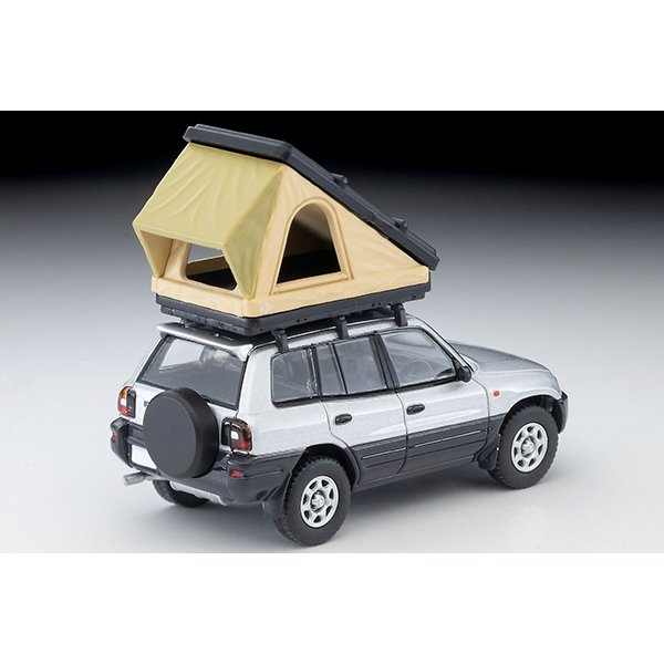 画像5: TOMYTEC 1/64 Limited Vintage NEO Toyota RAV4J V (Silver) with Tent and Figure (5)