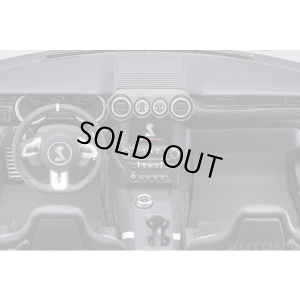 画像14: AUTOart 1/18 Ford Mustang Shelby GT500 (White with Black Stripes) (14)