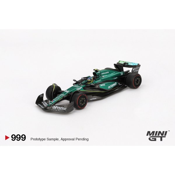 画像2: MINI GT 1/64 Aston Martin AMR24 F1 2024 Bahrain GP #14 F. Alonso (2)